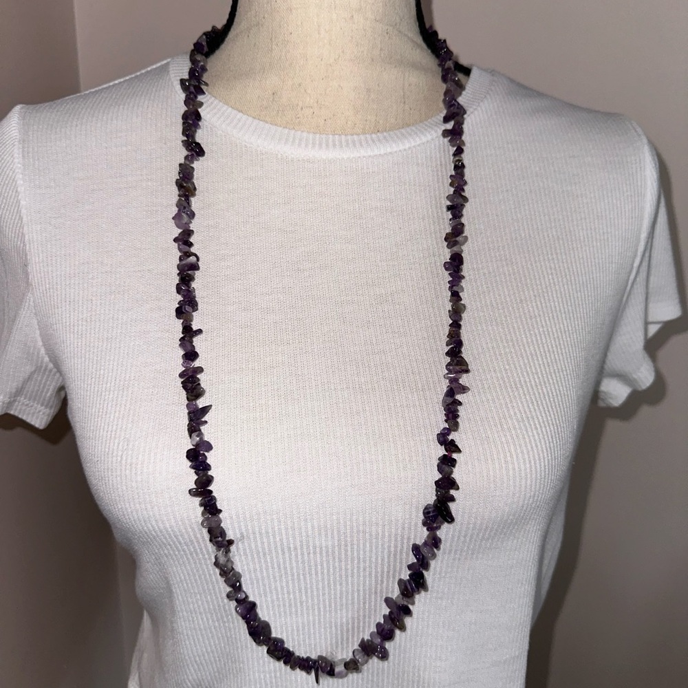 Purple Beaded Necklace